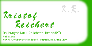 kristof reichert business card